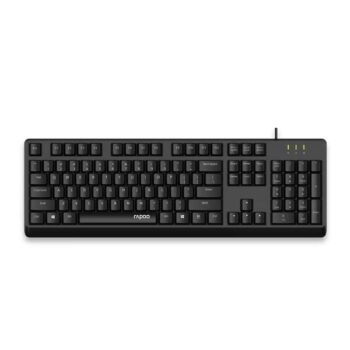 Rapoo NK1900 Spill Resistance Wired USB Keyboard (Black) - Rapoo
