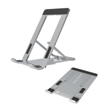 Portronics Modesk One Universal Mobile & Tablet Holder (Silver) - Portronics