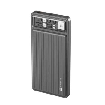 Portronics Luxcell 10K 10000 mAh Designer Power Bank (Dark Grey) - Portronics