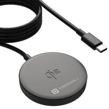 Portronics Quikk 15W Qi2 Certified Fast Charging Wireless Charger - Portronics