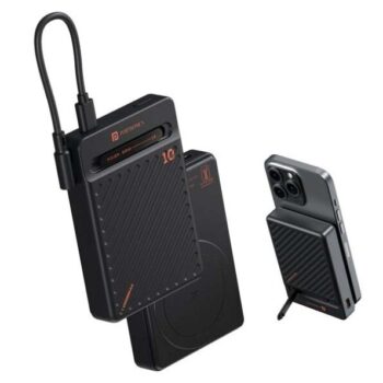 Portronics Chyro 10000mAh 15W Magnetic Wireless Fast Charging Powerbank (Black) - Portronics