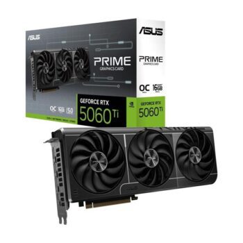 ASUS PRIME GeForce RTX 5060 Ti 16GB GDDR7 OC Edition Graphics Card - Asus