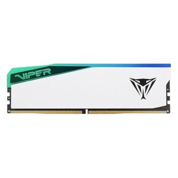 Patriot Viper Elite 5 RGB DDR5 16GB (1 x 16GB) 6000 MHz CL30 RAM DIMM Module (White) - Patriot