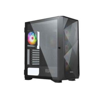 COCONUT Rampage 1000D Gaming Cabinet, E ATX - Black - Coconut