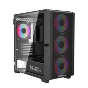 Coconut Rampage Elite mATX RGB Gaming Cabinet - Coconut