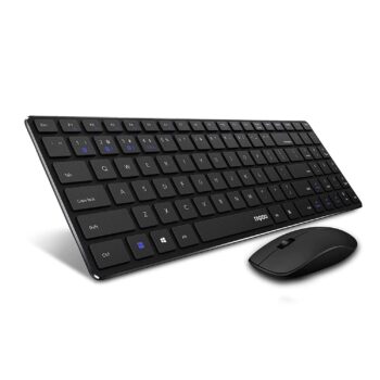 Rapoo 9300m Multi-Device Bluetooth + 2.4Ghz Wireless Keyboard & Mouse Combo - Rapoo