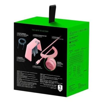 Razer PBT Keycap + Coiled Cable Upgrade Set Quartz (Pink) - Razer