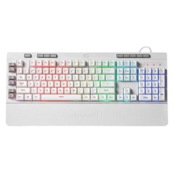 Redragon Shiva K512 White RGB Backlit Membrane Wired Gaming Keyboard - Redragon