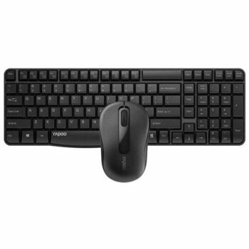 Rapoo X1800S Wireless Optical Keyboard & Mouse Combo - Black - Rapoo