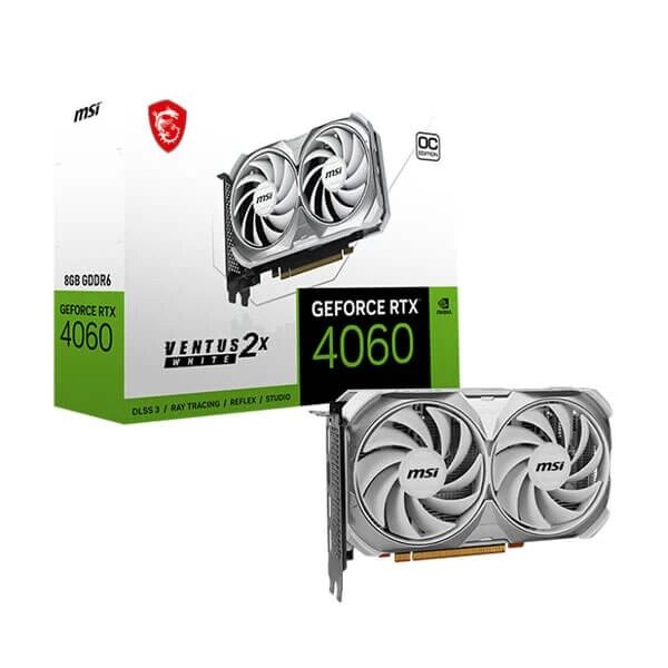 MSI GeForce RTX 4060 VENTUS 2X WHITE 8G OC Gaming Graphic Card 1 MSI GeForce RTX 4060 VENTUS 2X WHITE 8G OC Gaming Graphic Card - MSI