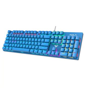 AULA S2022 Mechanical Wired Gaming Keyboard - Blue - AULA