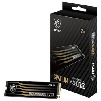 MSI Spatium M480 PRO 2TB PCIe 4.0 NVMe M.2 SSD - MSI