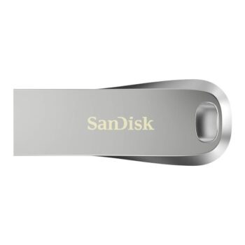 SanDisk Ultra Luxe USB 3.2 256GB Flash Drive Upto 400MB/s (All Metal, Metallic Silver) - SanDisk