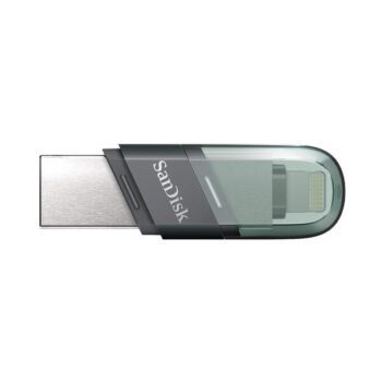 SanDisk iXpand 128GB Flash Drive Flip ( USB 3.1 + Lightning ) - (Sea Green) - SanDisk