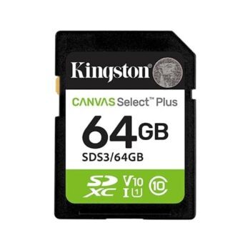 Kingston Canvas Select Plus 64GB SDXC Memory Card - Kingston