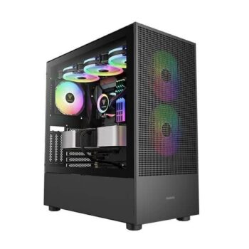 Gamdias Talos E3 Mesh Elite ARGB (E-ATX) Mid Tower Cabinet (Black) - Gamdias