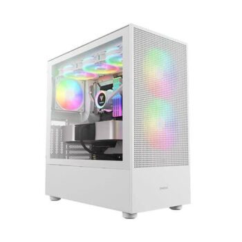 Gamdias Talos E3 Mesh Elite ARGB (E-ATX) Mid Tower Cabinet (White) - Gamdias