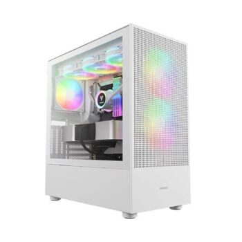 Gamdias Talos E3 Mesh Elite ARGB (E-ATX) Mid Tower Cabinet (White) - Gamdias