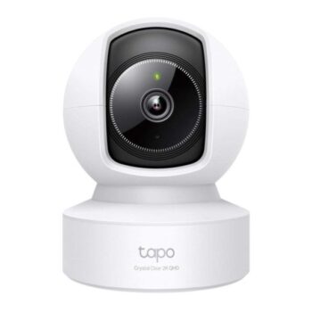 TP-Link Tapo C222 4MP 2K QHD 1440p Pan/Tilt AI Home Security Wi-Fi Camera (White) - Tp Link