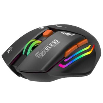 TAG WM800 Wireless Gaming Mouse with 2.4 GHz Wireless (Connectivity), Rechargeable Battery, RGB Lights, Adjustable Optical 1600 DPI, for Laptop, PC, Tablet, Smartphone - TAG