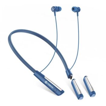 Toreto Tune Ease Wireless Earphone Ditachable Battery Neckband (Blue) - Toreto