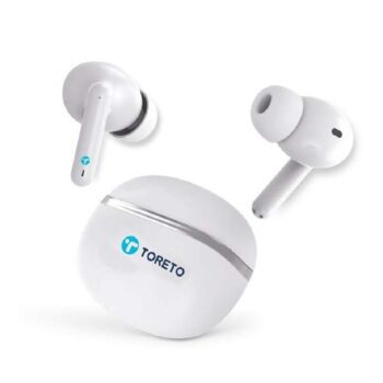 Toreto Air sync TWS Wireless Earbuds (White) - Toreto