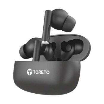 Toreto Air Tune TWS Wireless Earbuds Quad Mic Enc (Black) - Toreto