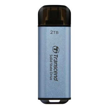Transcend 300C 2TB USB C Portable External SSD (Blue) - Transcend