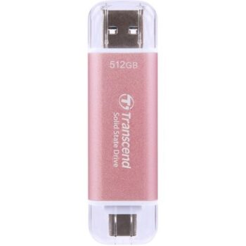 Transcend 310C 512GB USB C Portable SSD (Pink) - Transcend