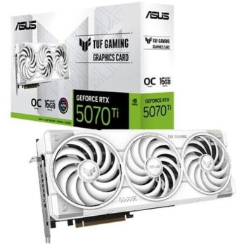 ASUS TUF Gaming RTX 5070 Ti OC 16GB GDDR7 White Graphics Card - Asus