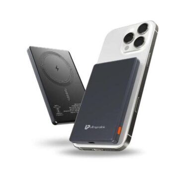 UltraProlink Juice-Up Mag 4 Wireless Magnetic Power Bank (5,000mAh) UM1125GRY - ULTRAPROLINK