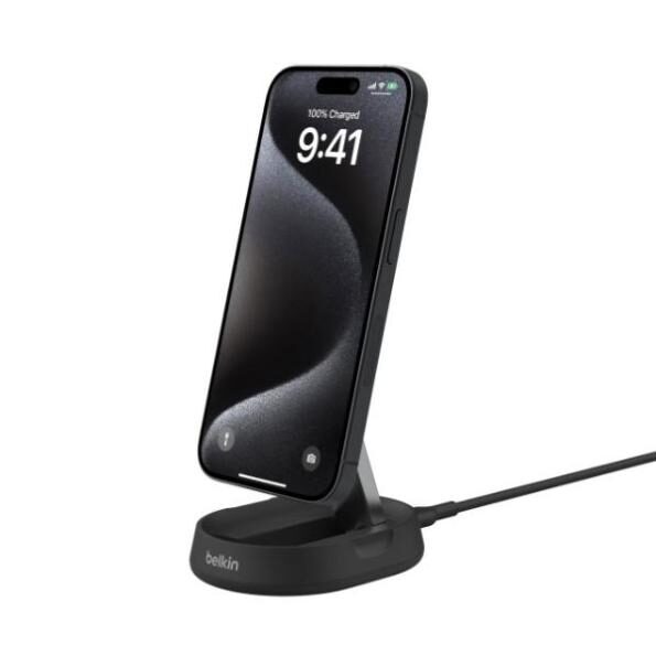 Belkin BoostCharge Pro Convertible Magnetic Wireless Charging Stand with Qi2 15W (Black) 2 Belkin BoostCharge Pro Convertible Magnetic Wireless Charging Stand with Qi2 15W (Black) - Belkin