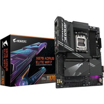 Gigabyte X870 AORUS ELITE WIFI7 AM5 ATX DDR5 Motherboard (Black) - Gigabyte