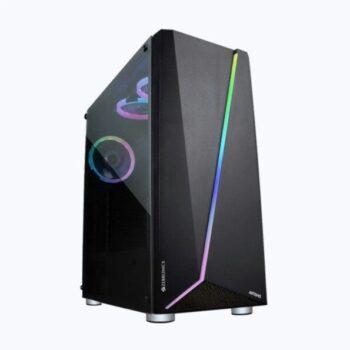 ZEBRONICS Zeb-Artemis Gaming Chasis, Tempered Glass, 3 RGB with Halo Ring Fans - Zebronics