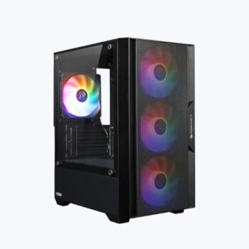 Zebronics ZEB-CORA Mid-Tower Gaming Cabinet Black - Zebronics