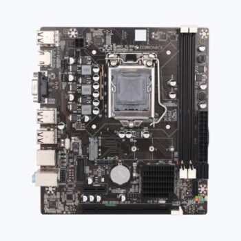 ZEBRONICS ZEB-H61M2 with PCIE M.2 / NVMe Slot (LGA 1155 Socket) Motherboard (Black) - Zebronics