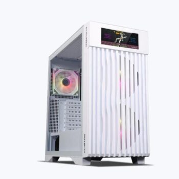 Zebronics Inferno Mini Tower Cabinet (White) - Zebronics