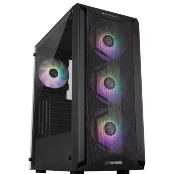 Zebronics Invader Mid-Tower Premium Gaming Cabinet - Zebronics