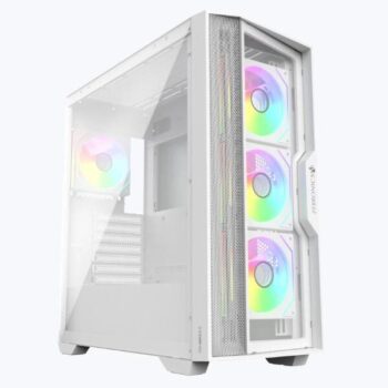 Zebronics Nebula G White Mid Tower Cabinet - Zebronics