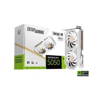 ZOTAC RTX 5050 Twin Edge OC 8GB GDDR6 White Edition Graphics Card (ZT-B50500Q-10M) - Zotac