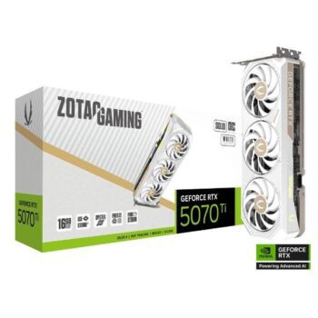 Zotac Gaming RTX 5070 Ti Solid Core OC 16GB GDDR7 Graphics Card (White) - Zotac