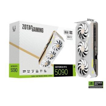 ZOTAC GAMING GeForce RTX 5090 SOLID OC 32GB GDDR7 Graphics Card White - Zotac