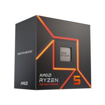 AMD Ryzen 5 7600 Processor with Radeon Graphics (6 Cores, 12 Threads, Max. Boost Clock Up To 5.1GHz, AM5 Socket and 38MB Cache) - AMD