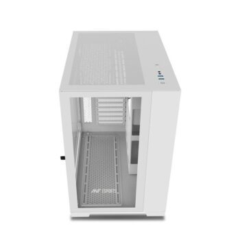 Ant Esports Crystal XL ARGB (ATX) Mid Tower Gaming Cabinet - White - Ant Esports