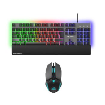 Ant Esports KM550 Wired Gaming Keyboard and Mouse Combo - Black - Ant Esports