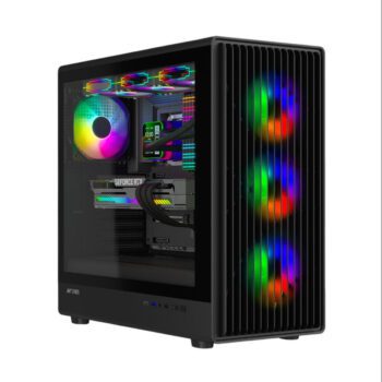 Ant Esports Zen Air 360 Mid Tower Gaming Cabinet - Black - Ant Esports