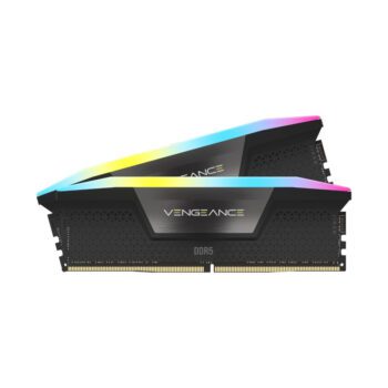 Corsair Vengeance RGB 32GB (16GBX2) DDR5 6000MHz C36 RAM — Black - Corsair