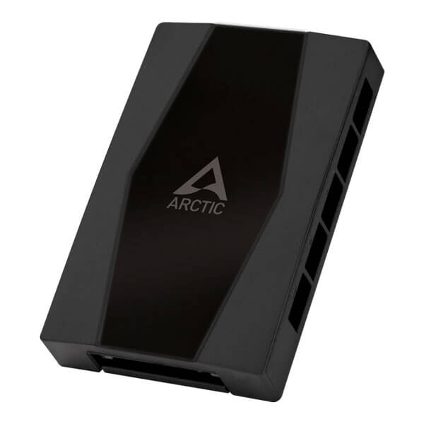 Arctic 10 Port PWM Cabinet Fan Hub with SATA Power (Black) ARCTIC