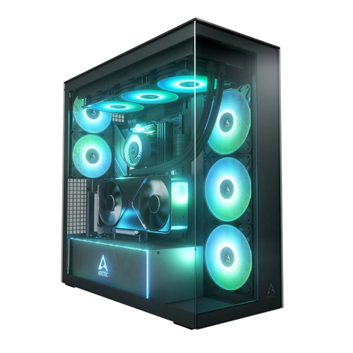 Arctic Xtender VG ARGB Mirror Black E-ATX Mid Tower Case ARCTIC