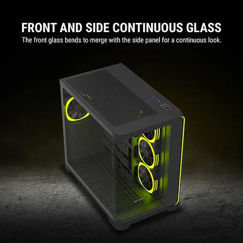Ant Esports Crystal ARC ARGB ATX Mid Tower Case Ant Esports